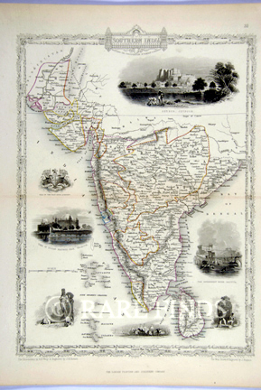 /data/Maps/India - Hindoostan/SOUTHERN INDIA - INCLUDING THE PRESIDENCIES OF BOMBAY AND MADRAS - TALLIS MAP.jpg
